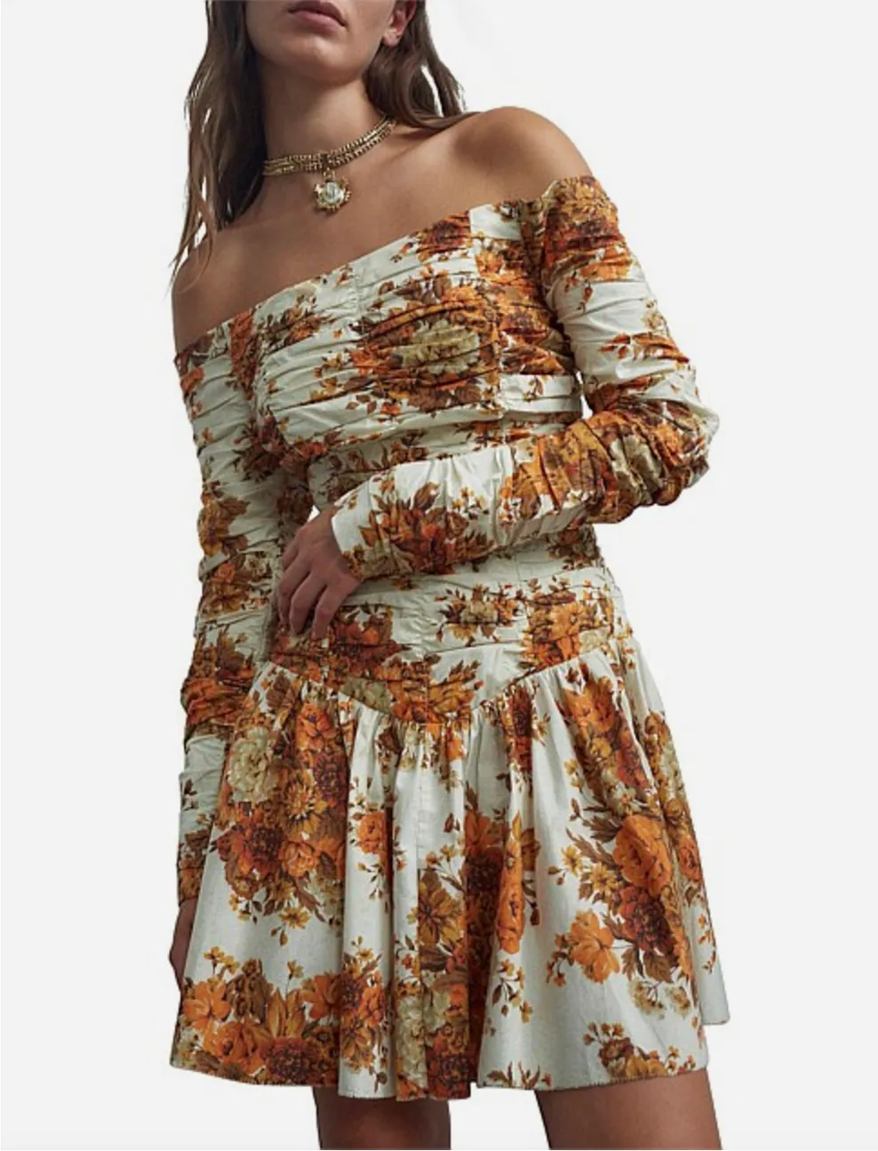 Alémais Derby Off-Shoulder Mini