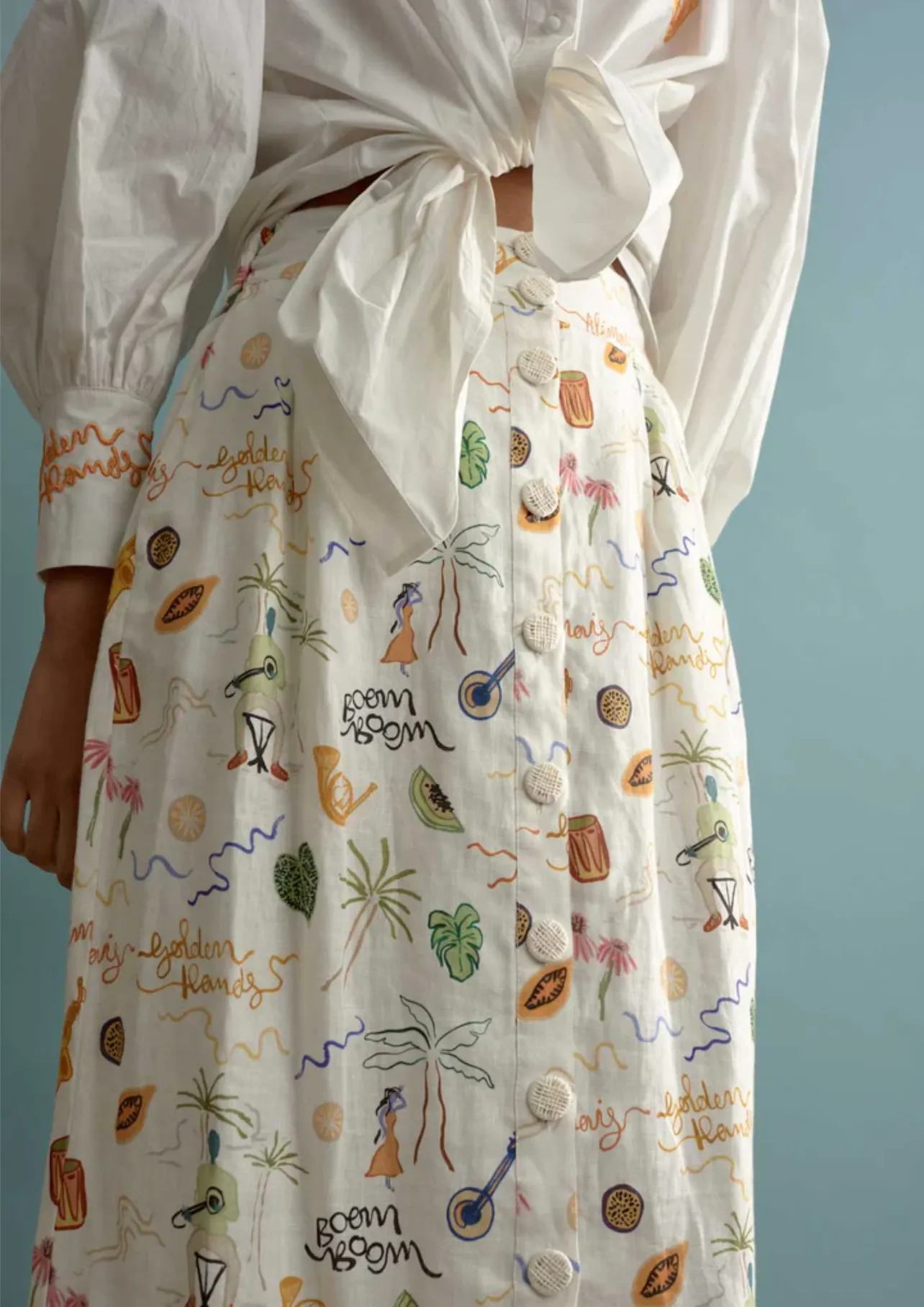 Alémais Golden Hands Skirt