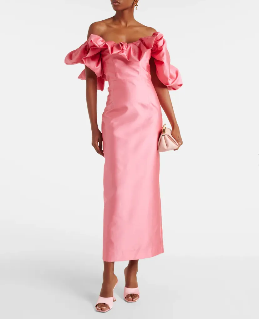Alémais Suzi Ruffled Off Shoulder Gown Exclusive