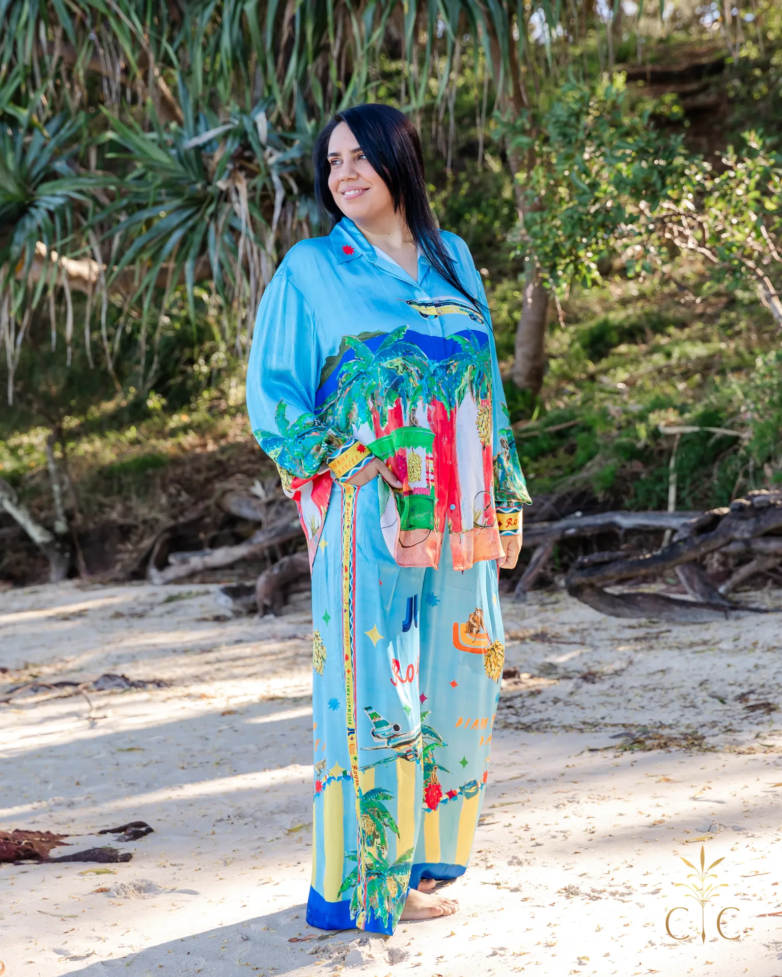 Alémais All Aboard Silk Shirt