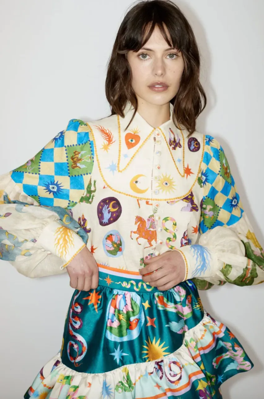 Alémais Lou Benesch Set - Lou Balloon Shirt and Guardian Tiered Skirt