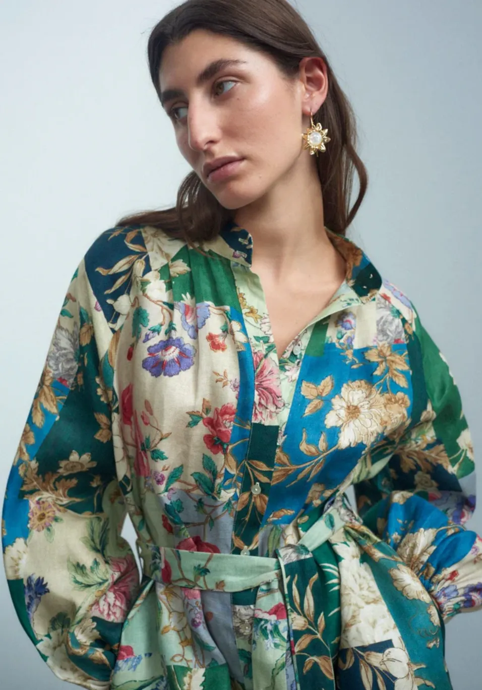 Alémais Loretta Patchwork Midi