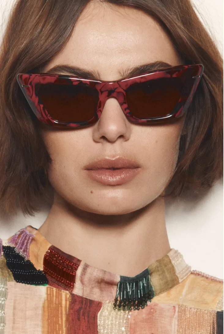 Alémais x Le Specs Lucia Burgundy 