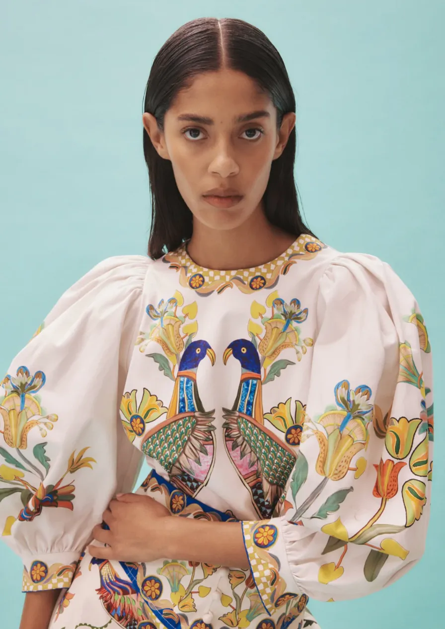 Alémais Effie Puff Sleeve Top