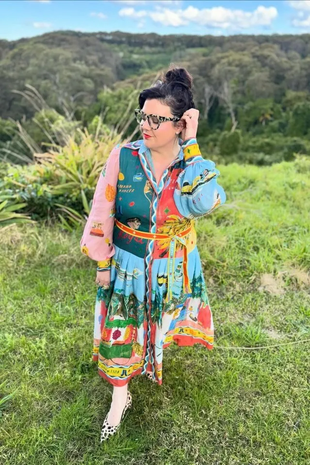 Alémais All Aboard Shirtdress