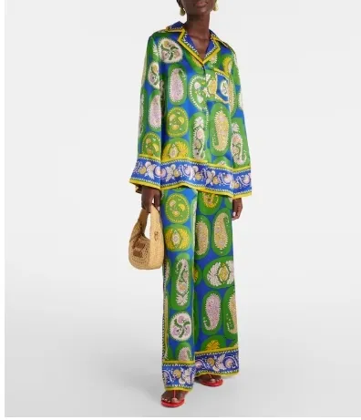 Alémais Gina Exclusive Set - Silk Shirt and Silk Pant