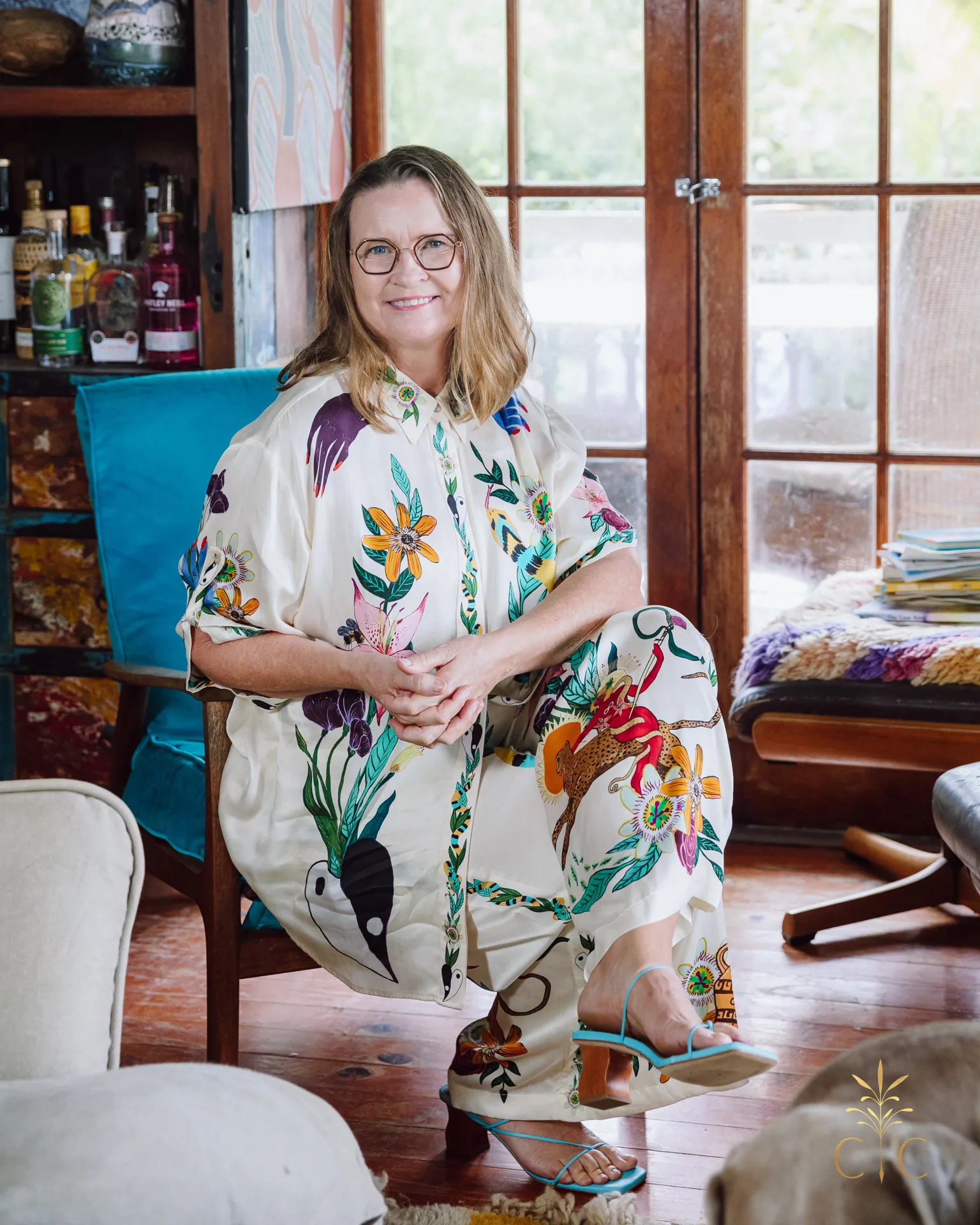 Alémais Meagan Silk Set - Shirt and Pant