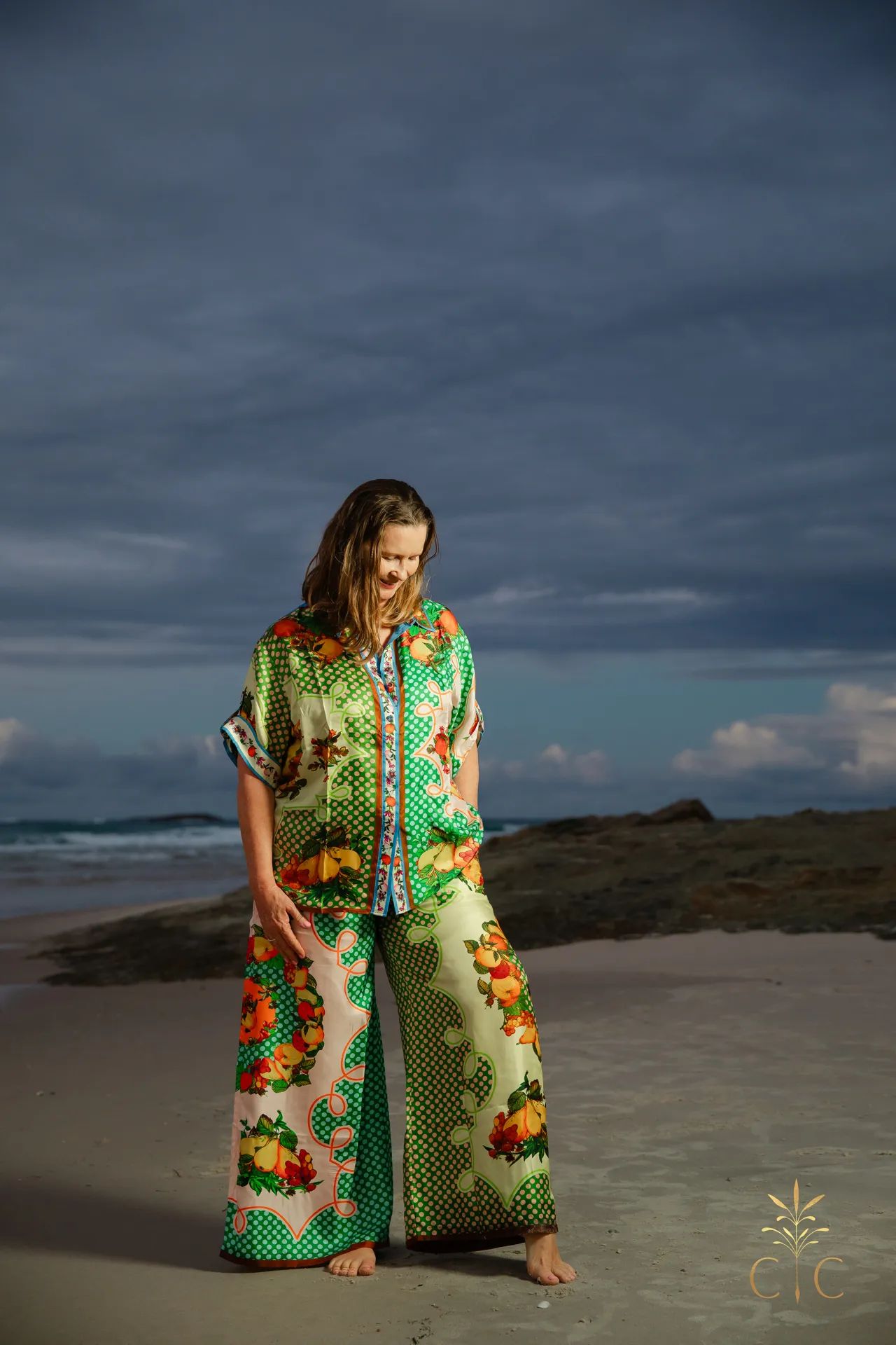 Alémais Lemonis Silk Set - Shirt and Pant