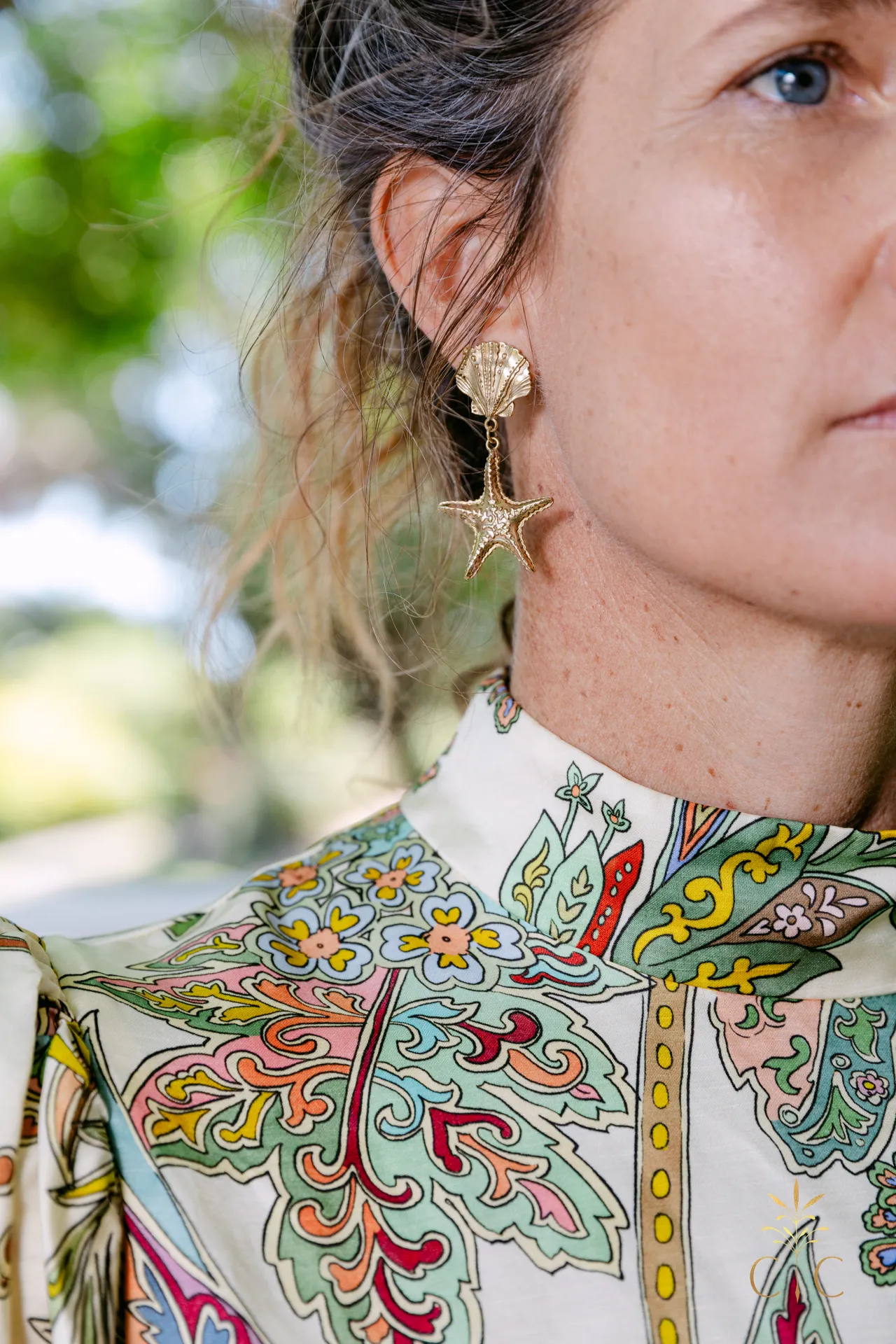 Alémais Curio Shell and Starfish Earrings