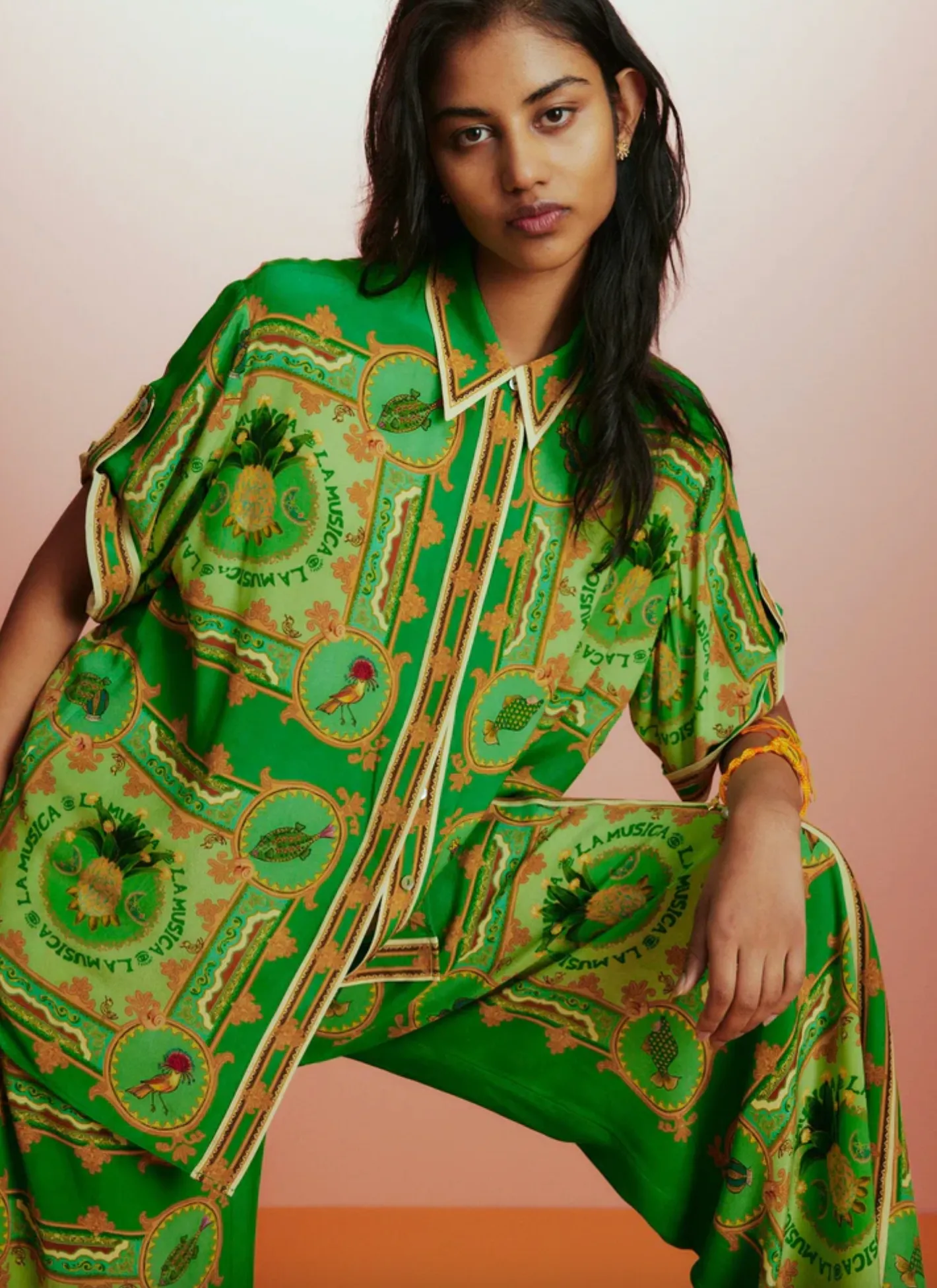 Alémais La Musica Silk Set - Shirt and Pant