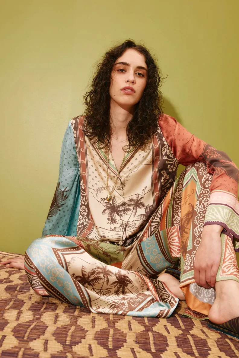 Alémais Alberta Silk Set - Shirt and Pant