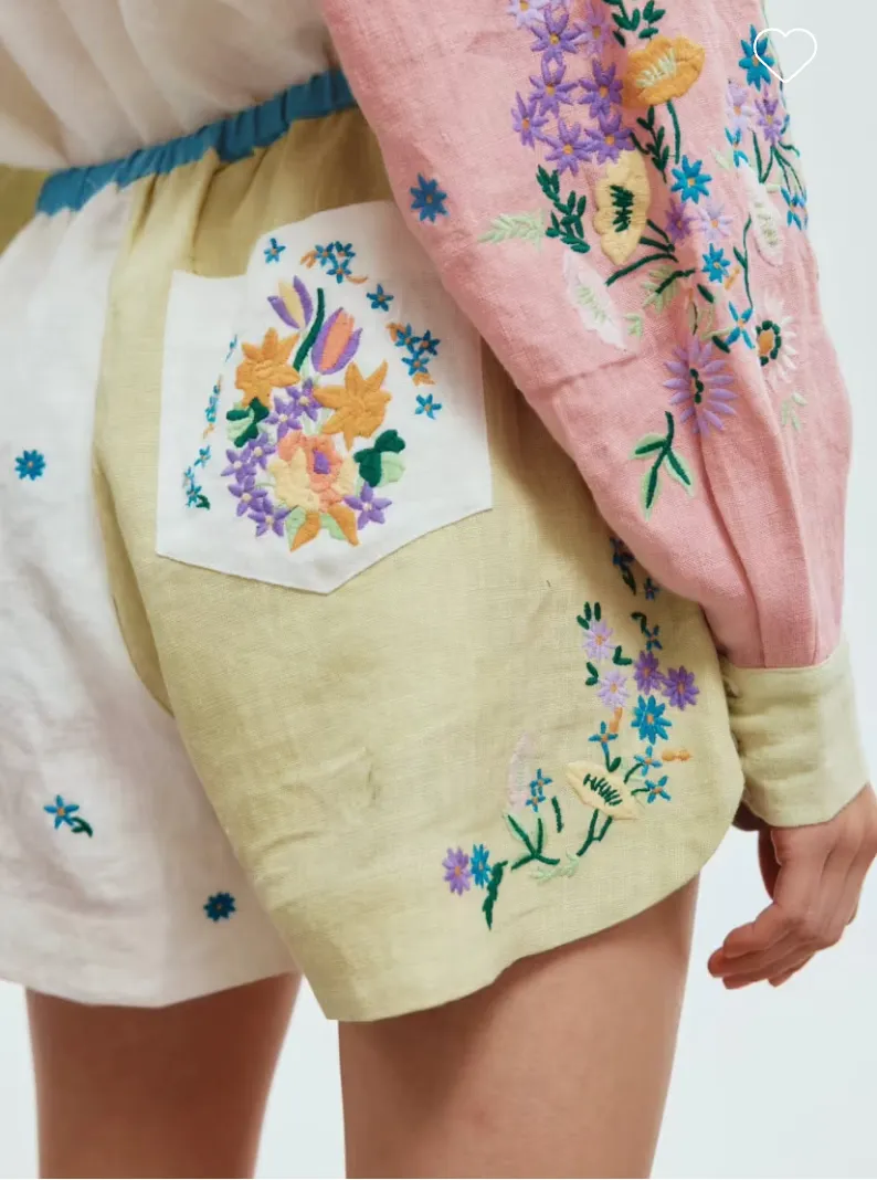 Alémais Willa Embroidered Short