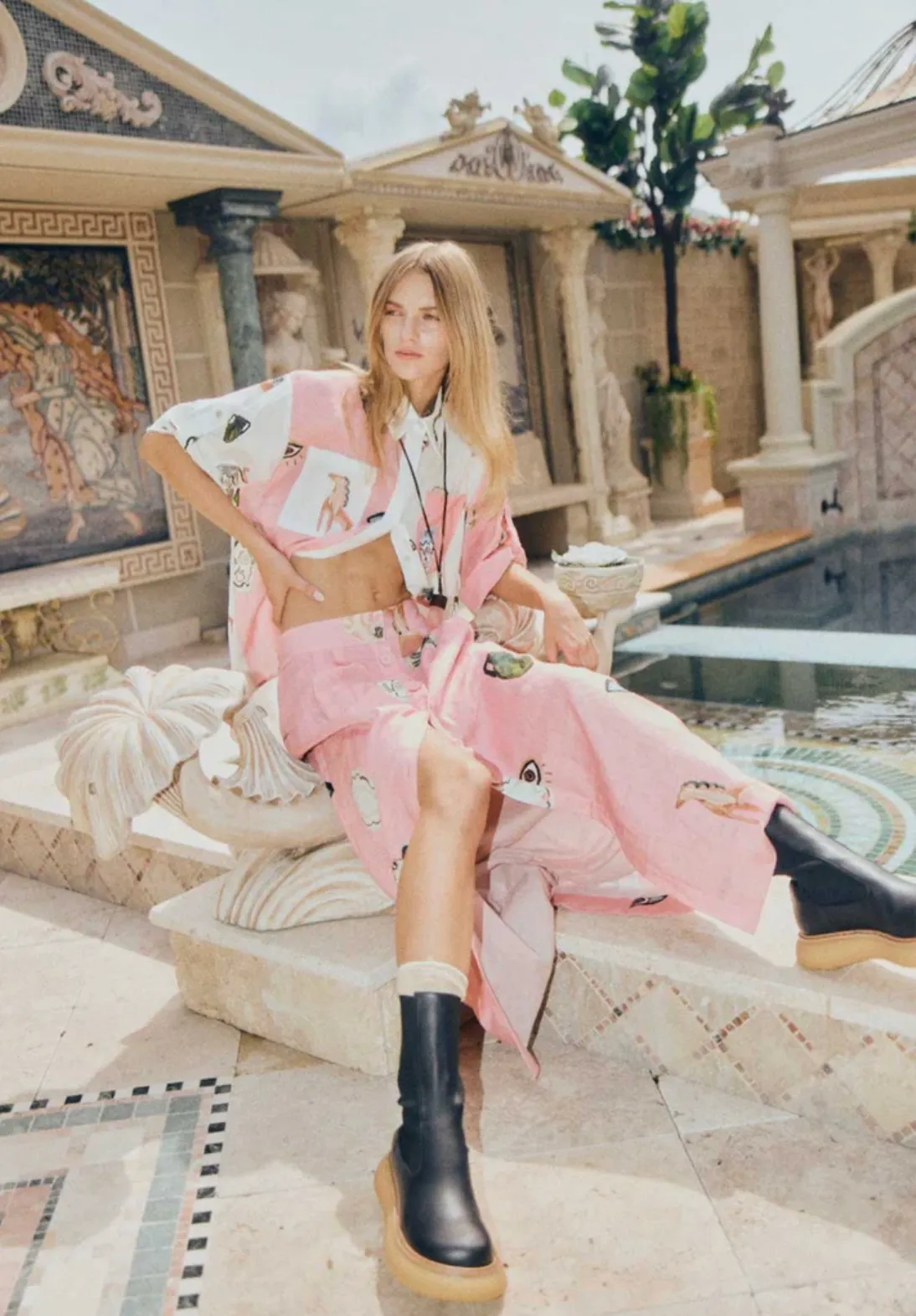 Alémais Cleo Set - Shirt and Tube Skirt