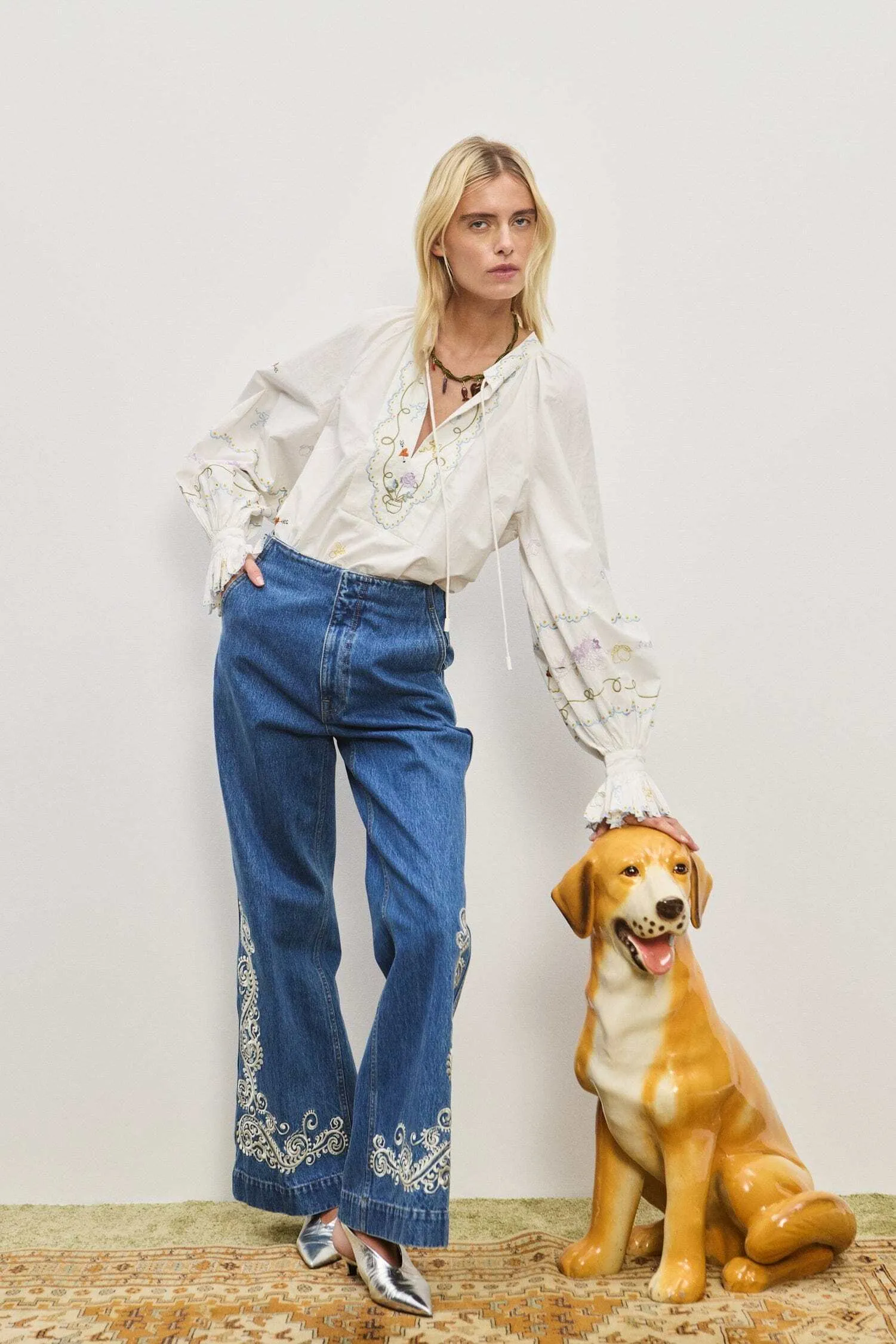 Alémais Jacones Spliced Denim Jean