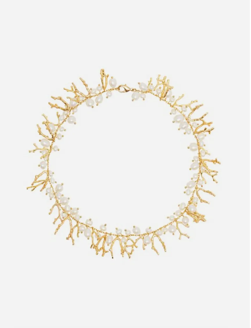 Alémais Reverie Coral Pearl Necklace