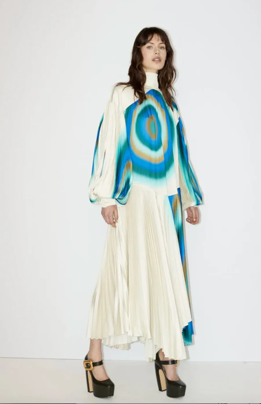 Alémais Una Pleated Midi Size 14