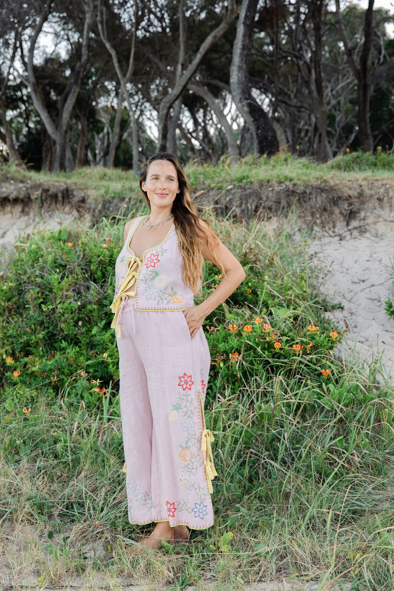 Alémais Olivia Embroidered Set - Top and Pant