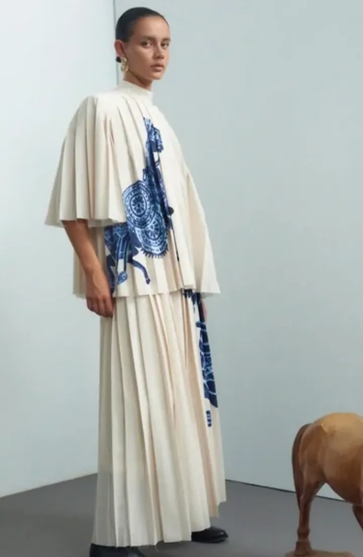 Alémais Rider Pleated Skirt