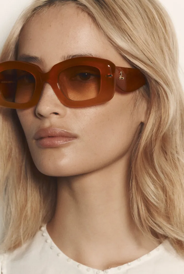 Alémais x Le Specs Celestina Amber Grad