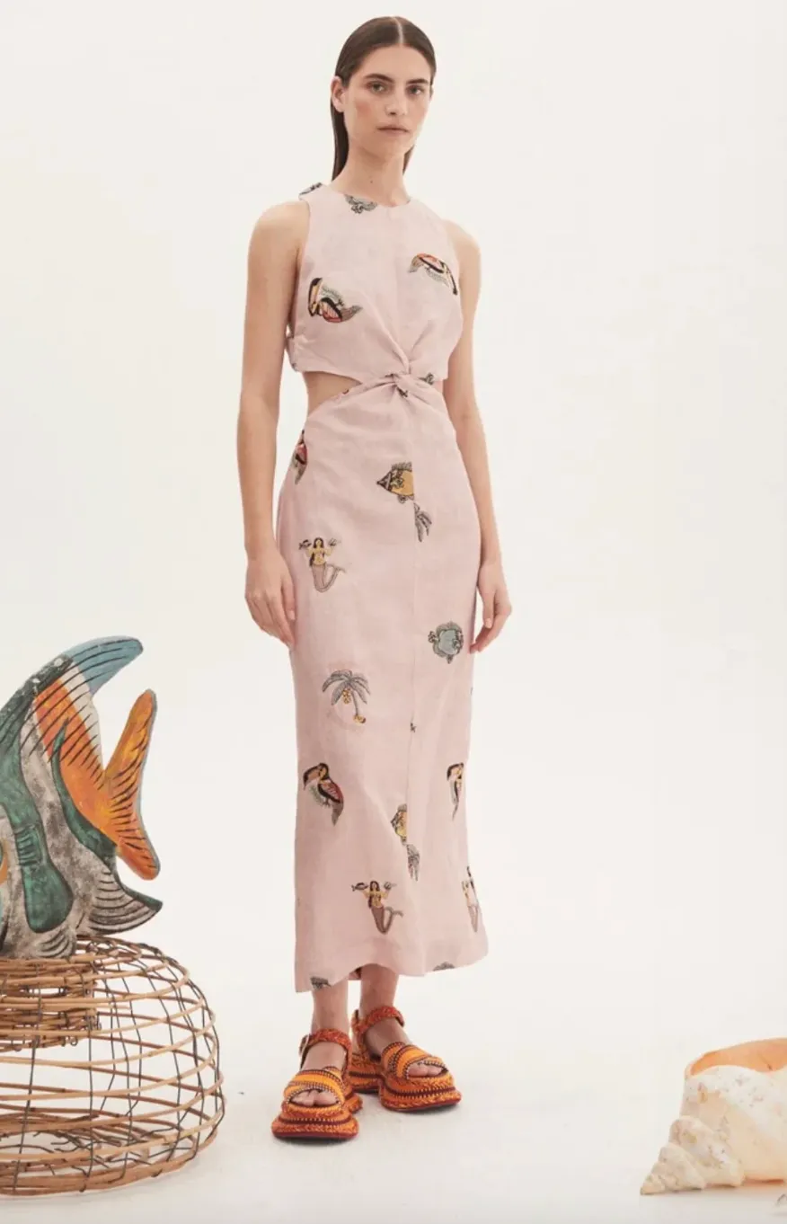 Alémais Vacay Front Twist Midi