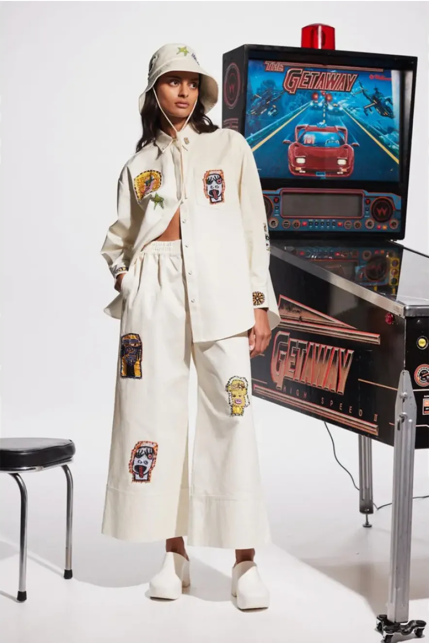 Alémais Players Embroidered Pant