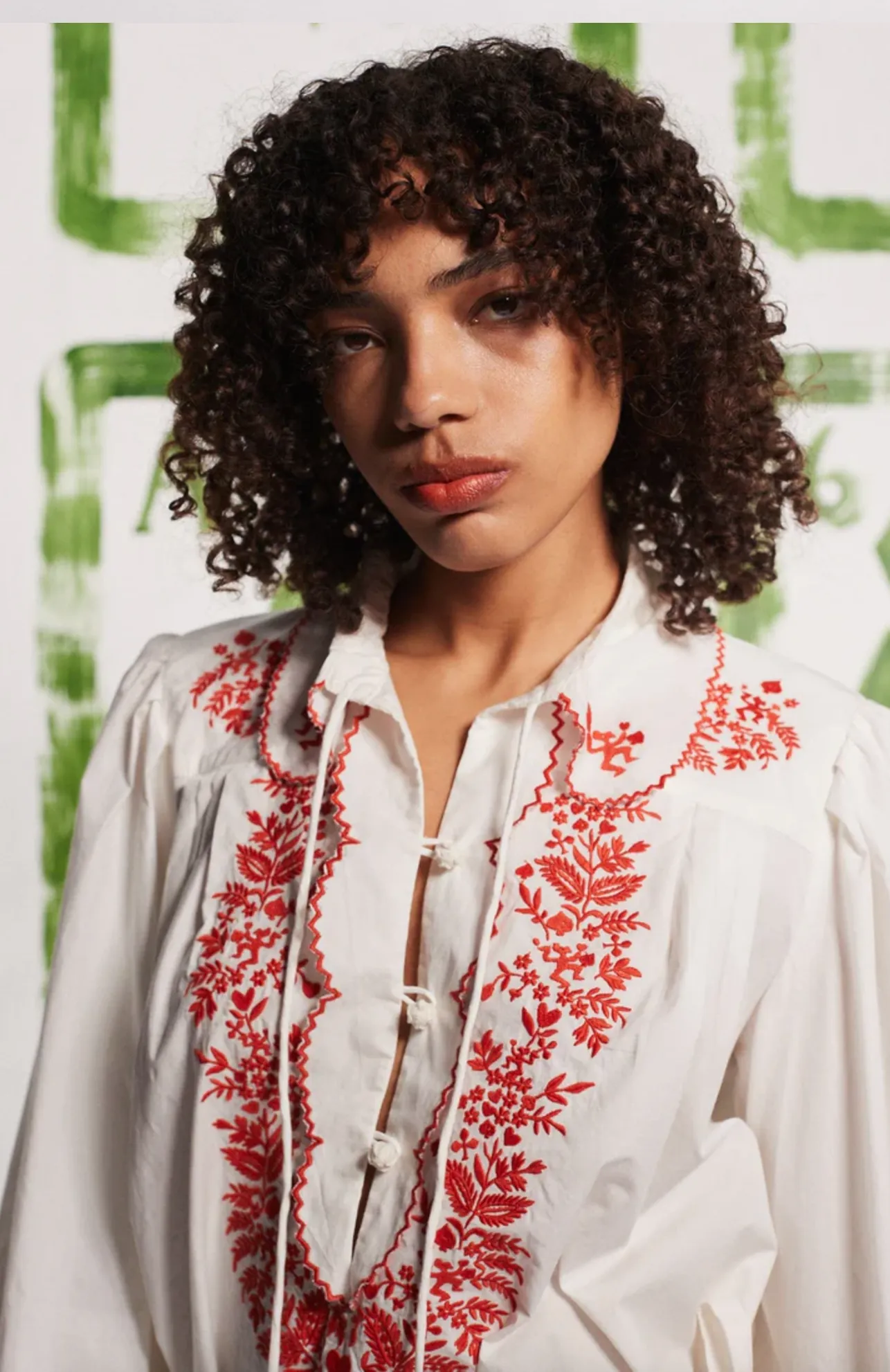Alémais Hearts Embroidered Shirt