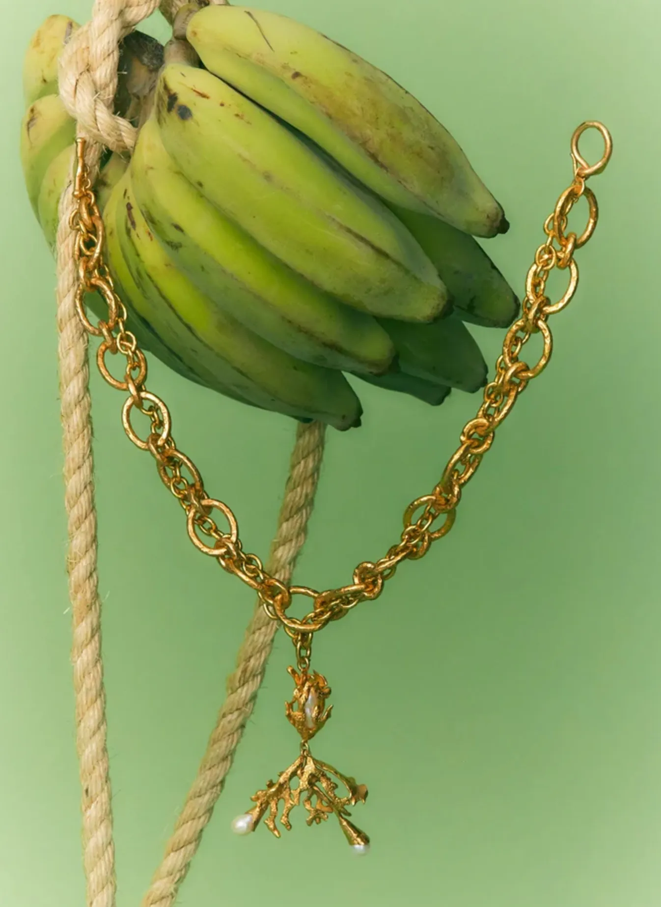 Alémais Curio Coral Pearl Statement Necklace