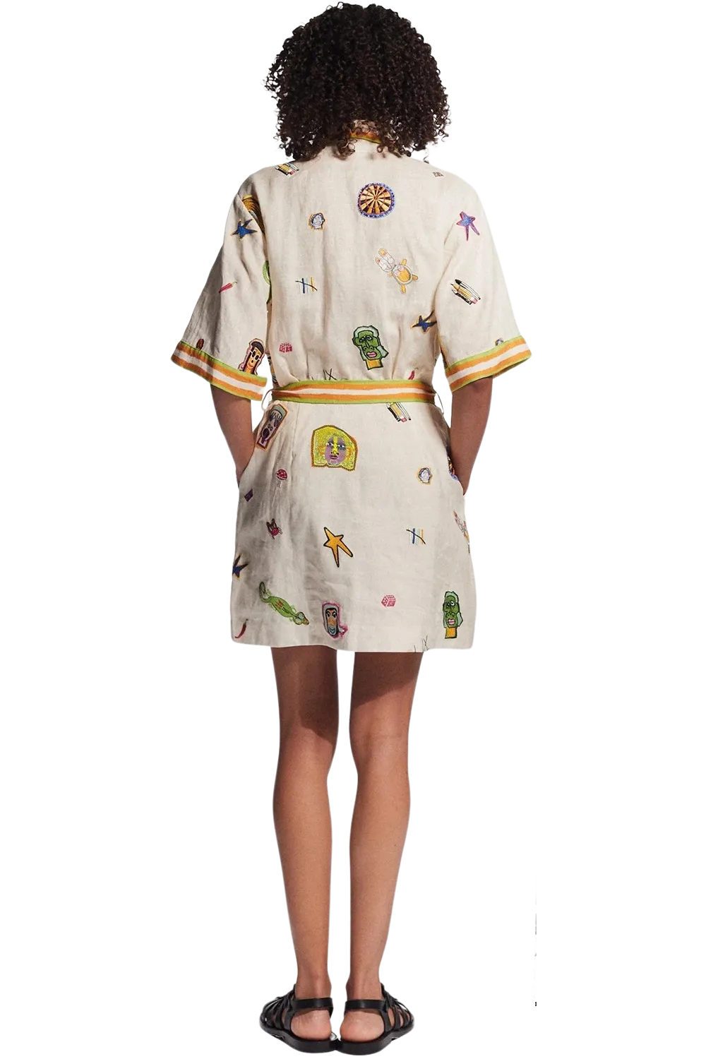 Alémais Checkers Embroidered Mini 