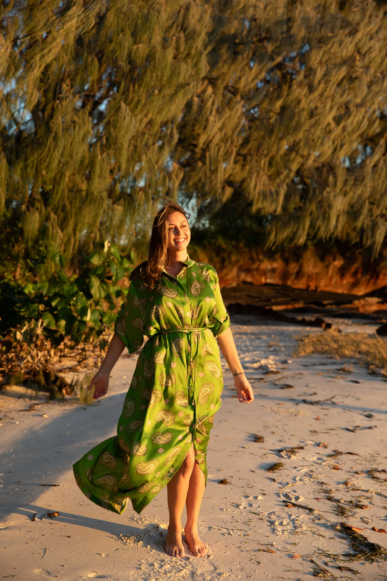 Alémais Dice Silk Shirtdress