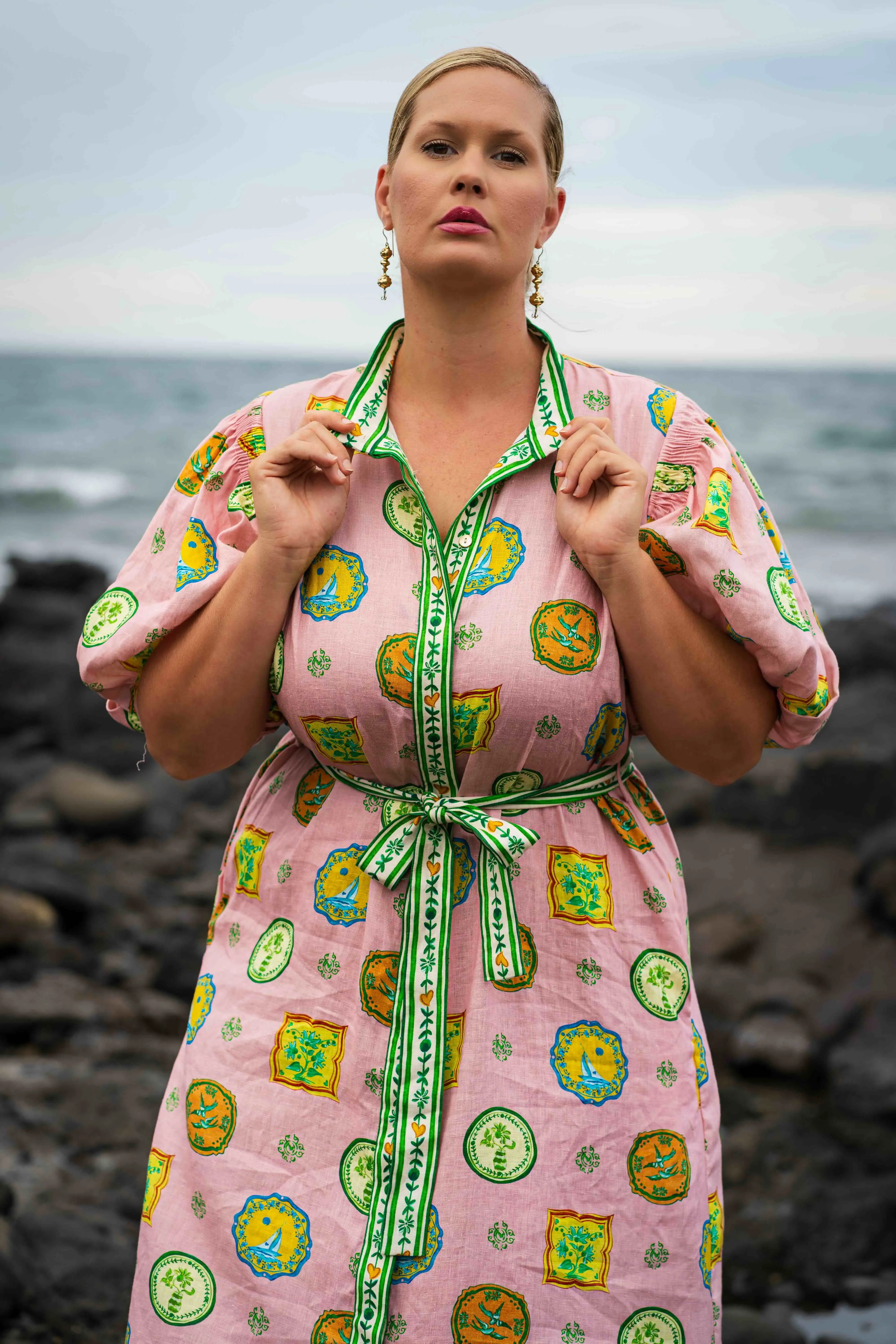 Alémais Porcelain Shirtdress