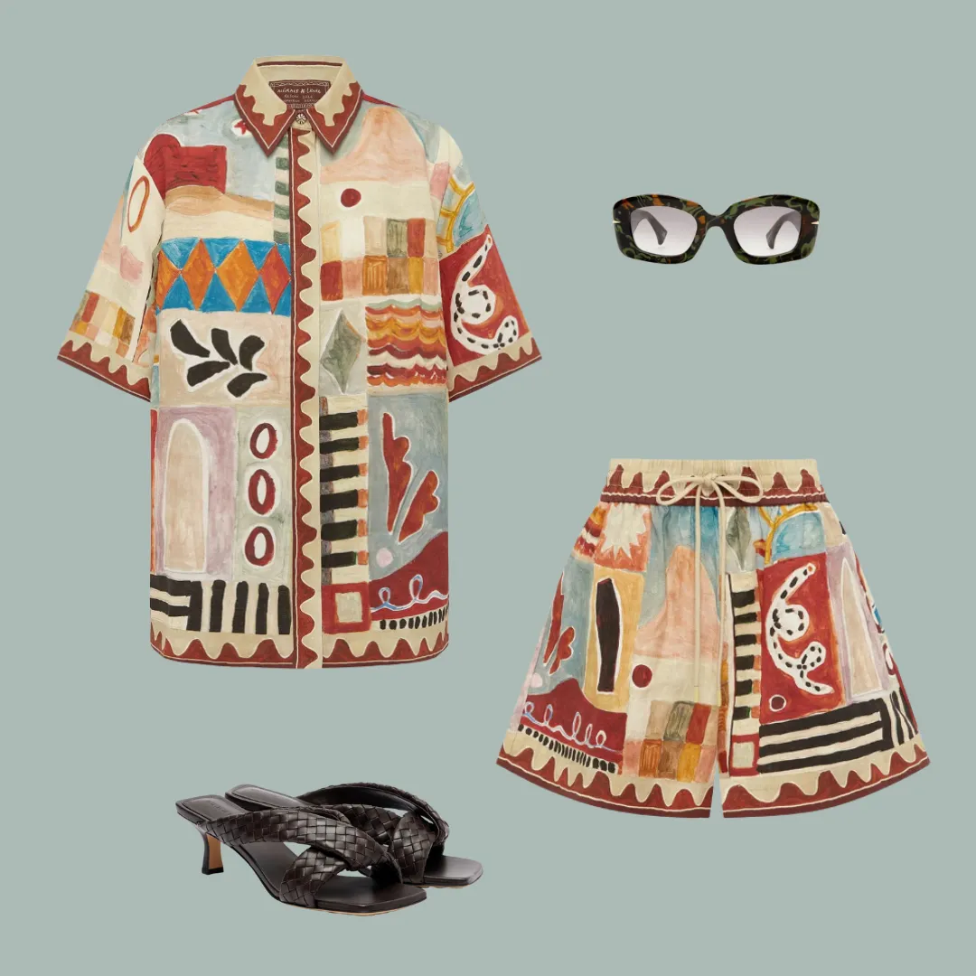 Alémais Michelle Linen Set - Shirt and Short