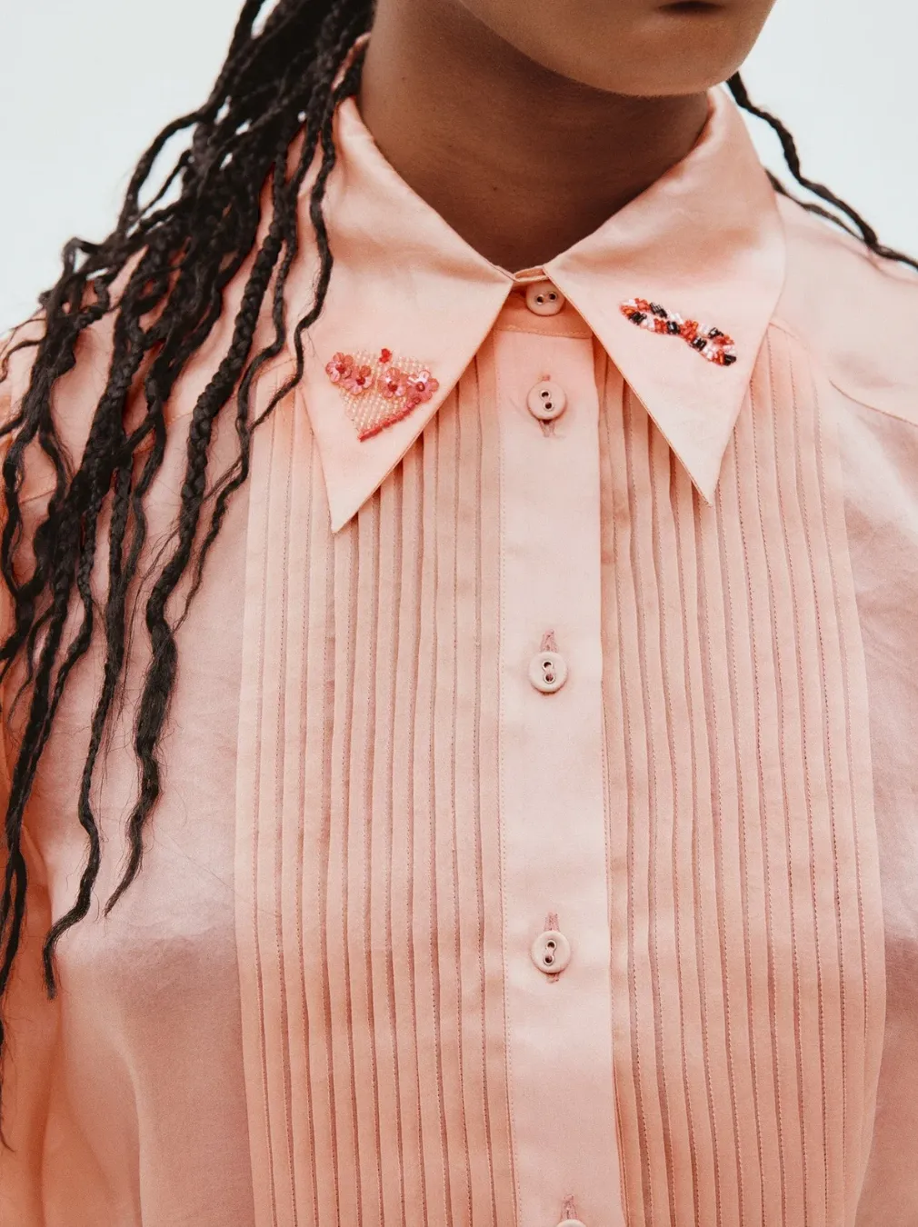 Alémais Zelda Silk Embellished Blouse 