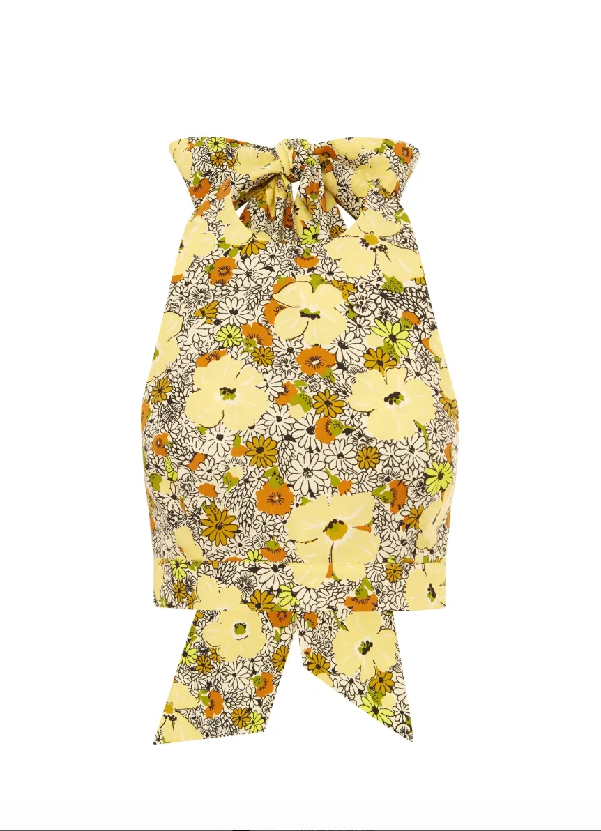 Alémais Orange Blossom Halter Neck Top