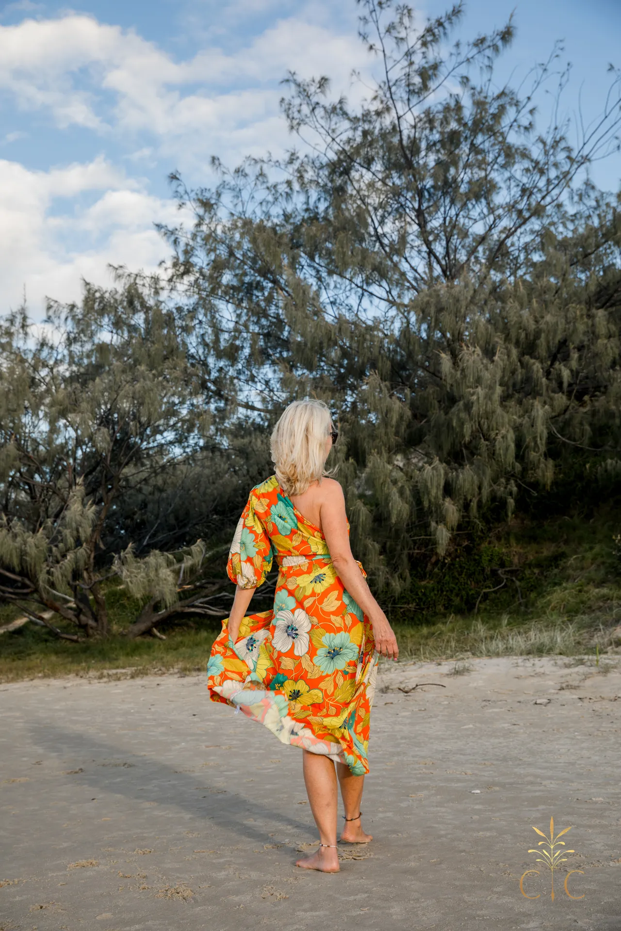 Alémais Piato One Shoulder Midi 