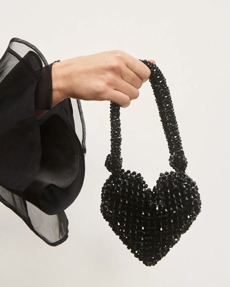 Alémais Etta Beaded Heart Bag
