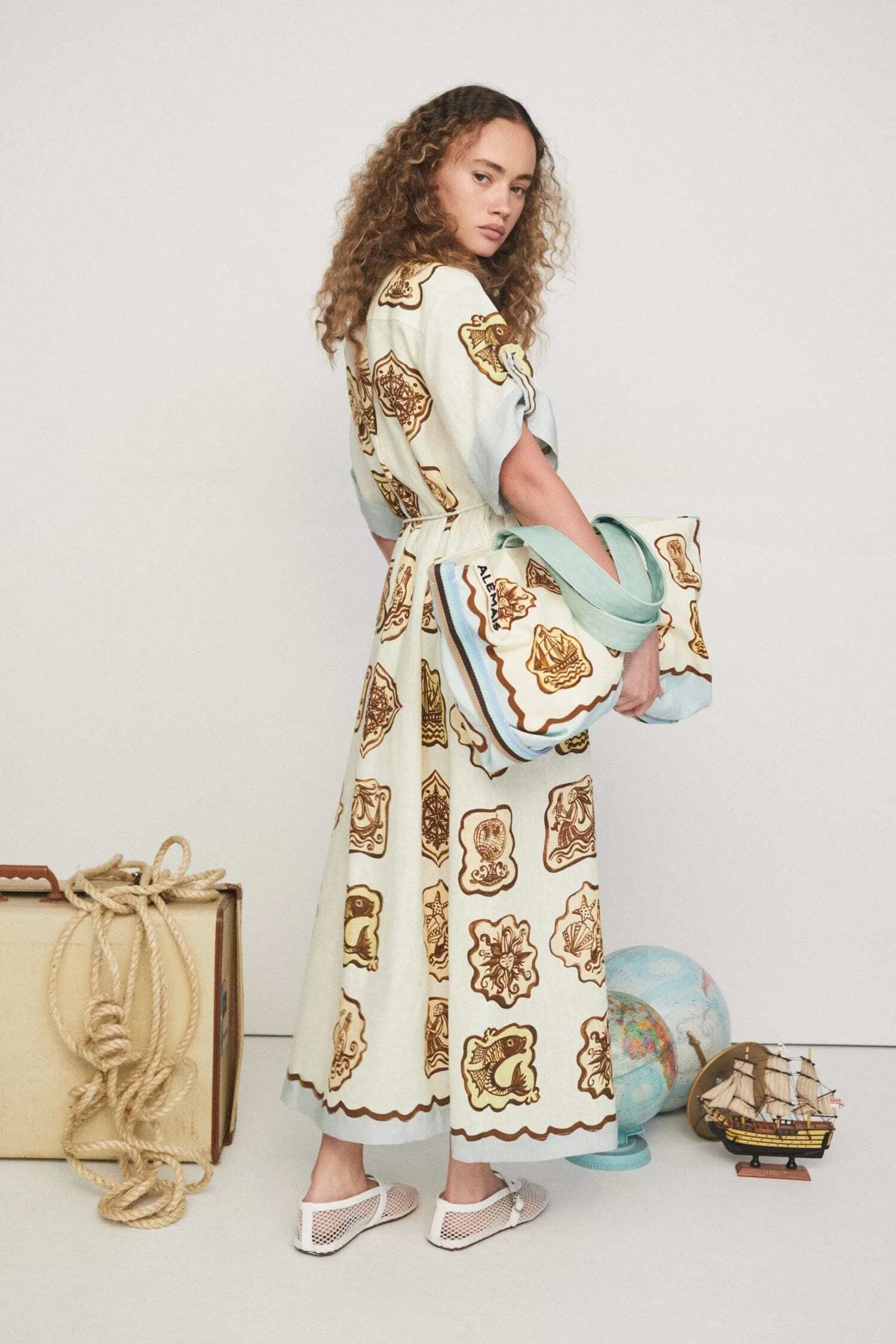 Alémais Relic Set - Shirtdress and Tote