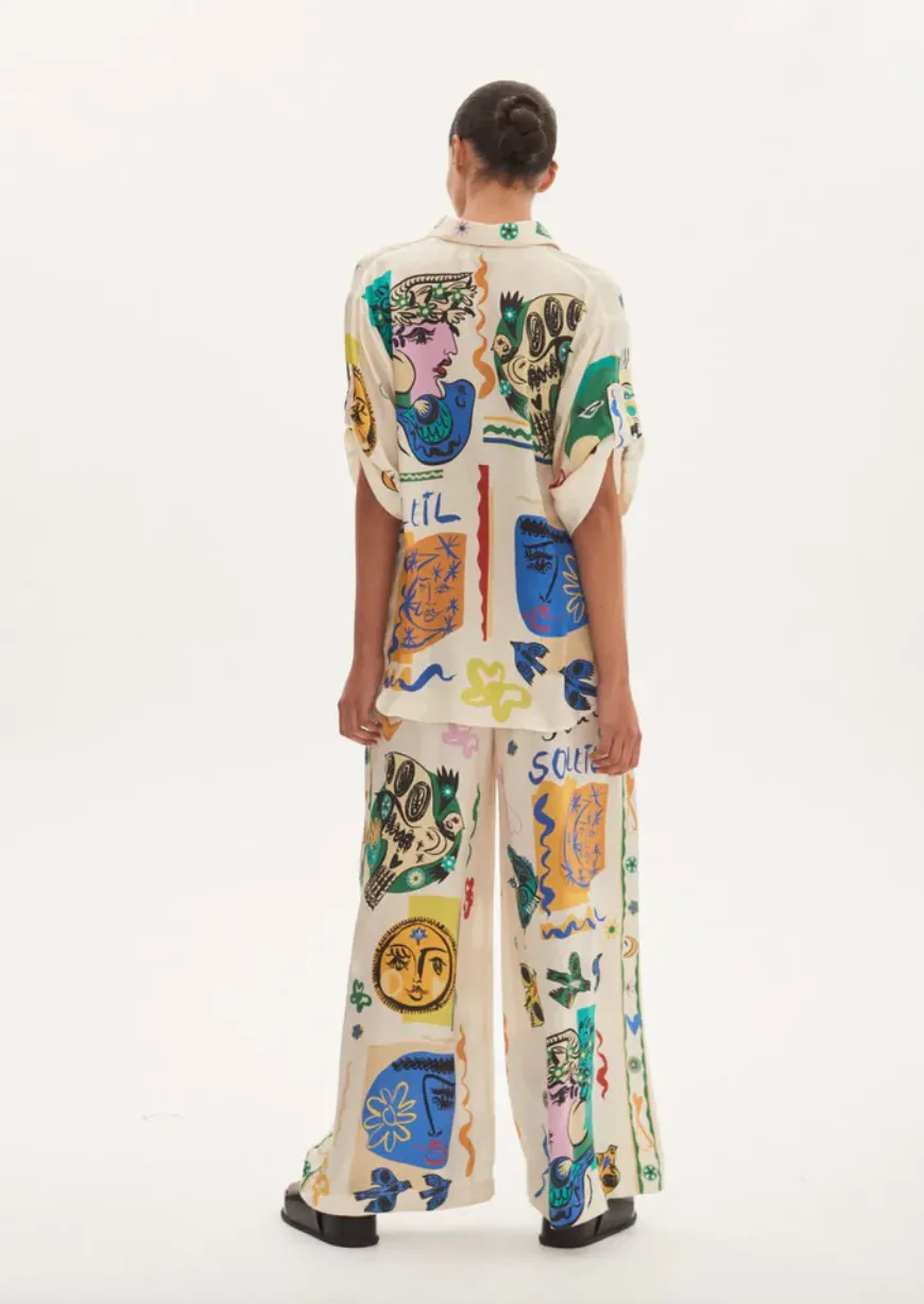 Alémais Soleil Silk Pant