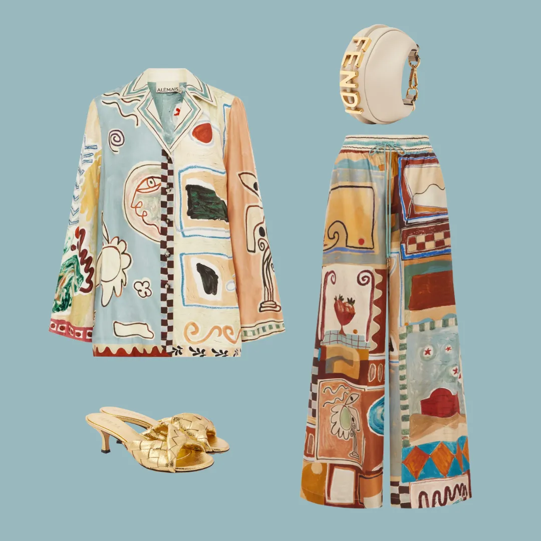 Alémais Michelle Silk Set - Shirt and Pant