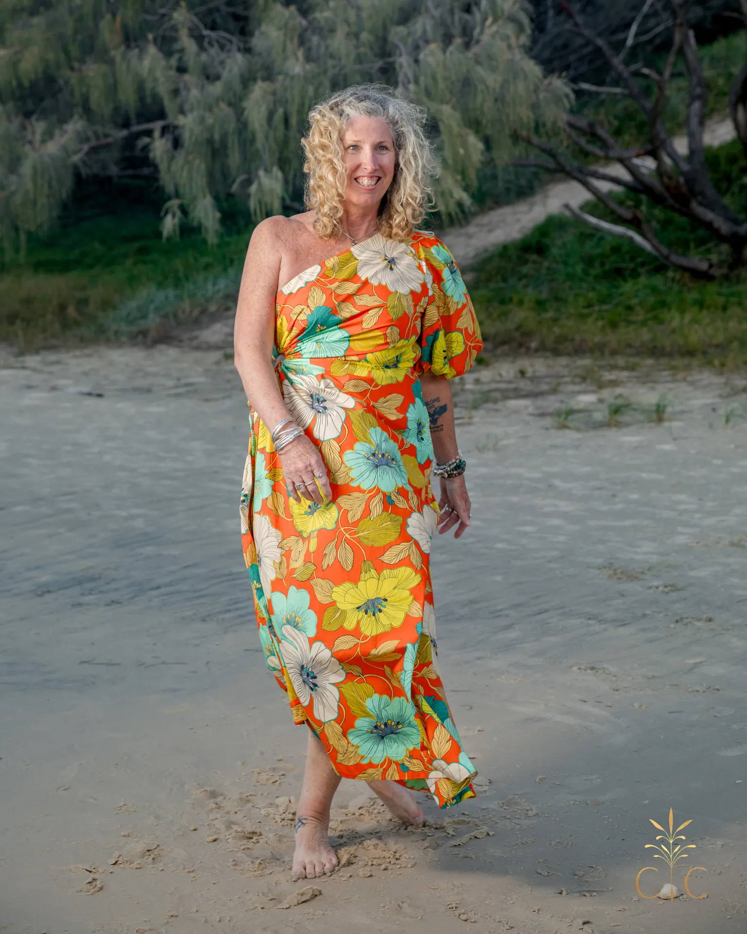 Alémais Piato One Shoulder Midi 