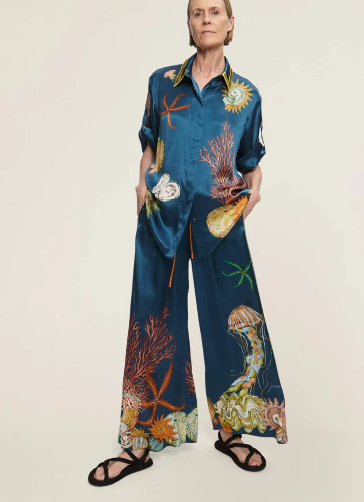 Alémais Dorian Silk Set - Shirt and Pant