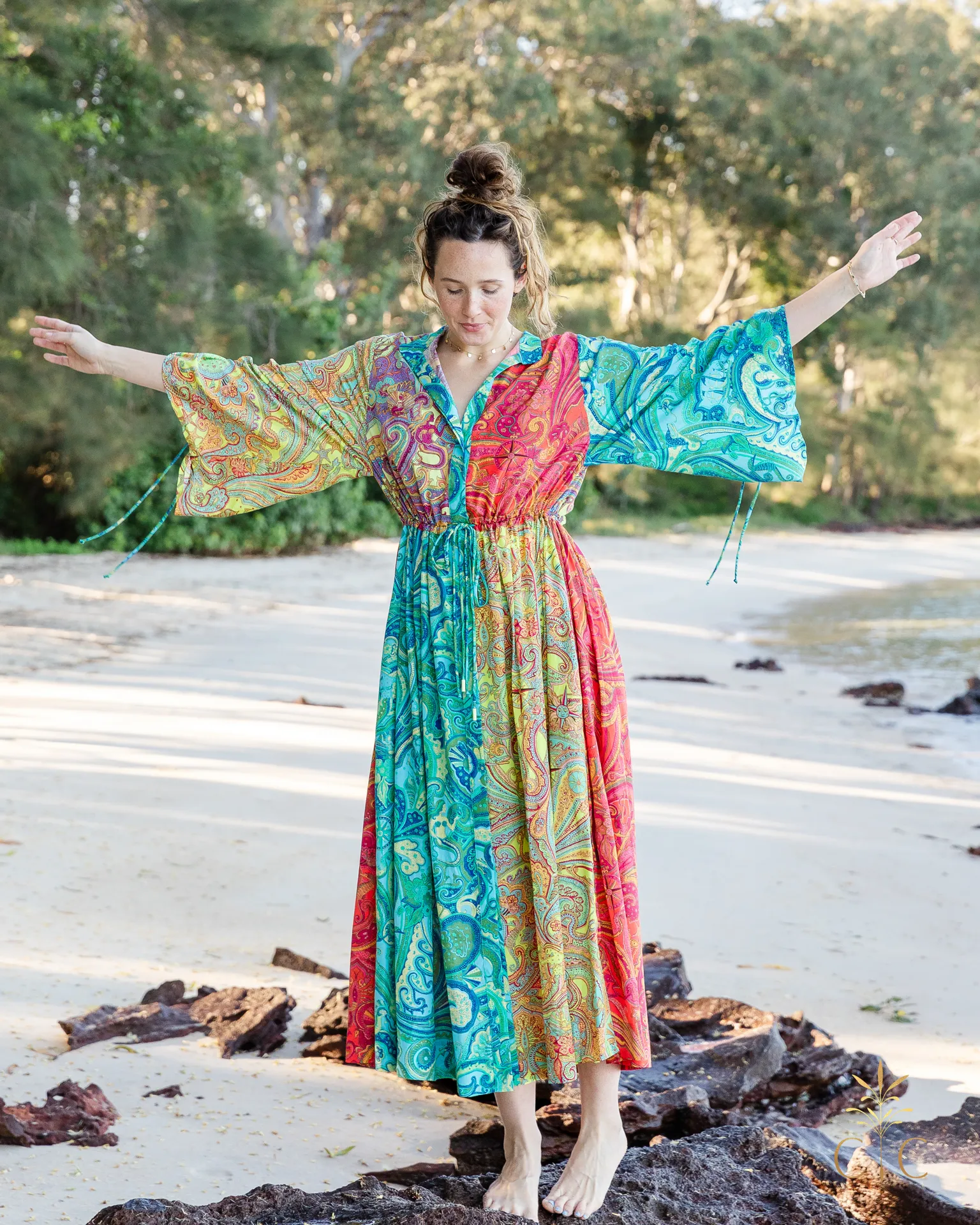 Alémais Ceto Spliced Shirtdress