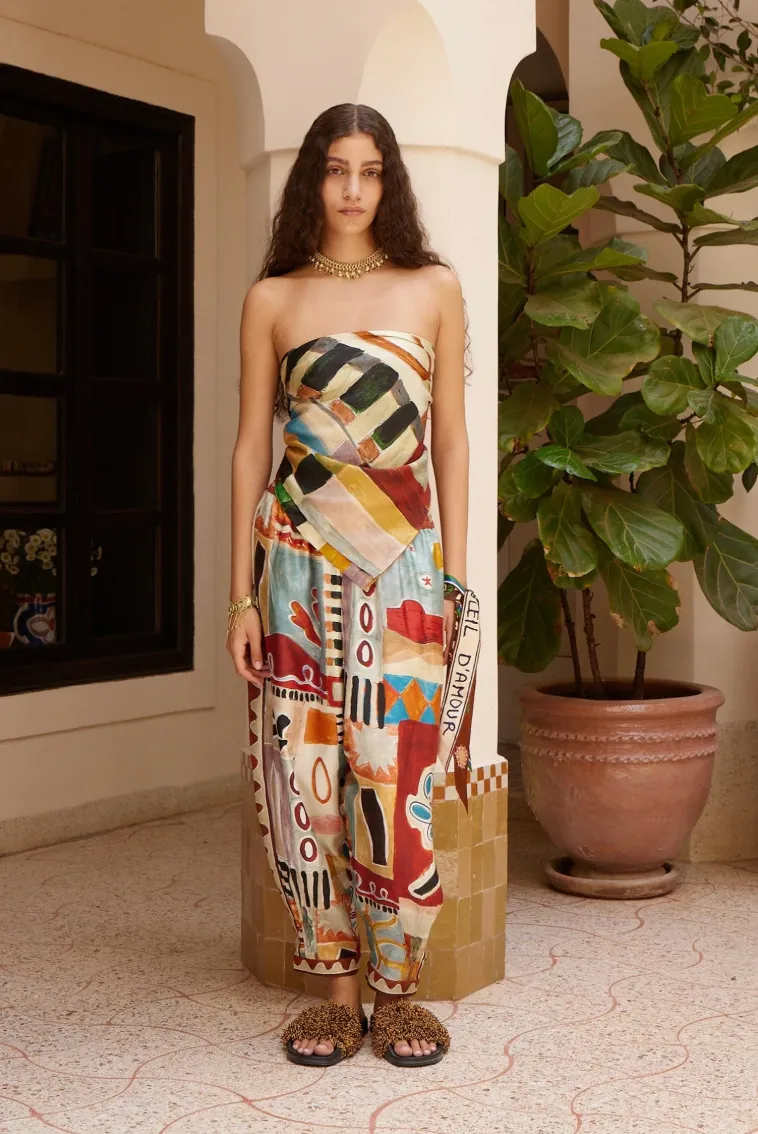 Alémais Michelle Silk Tapered Pant