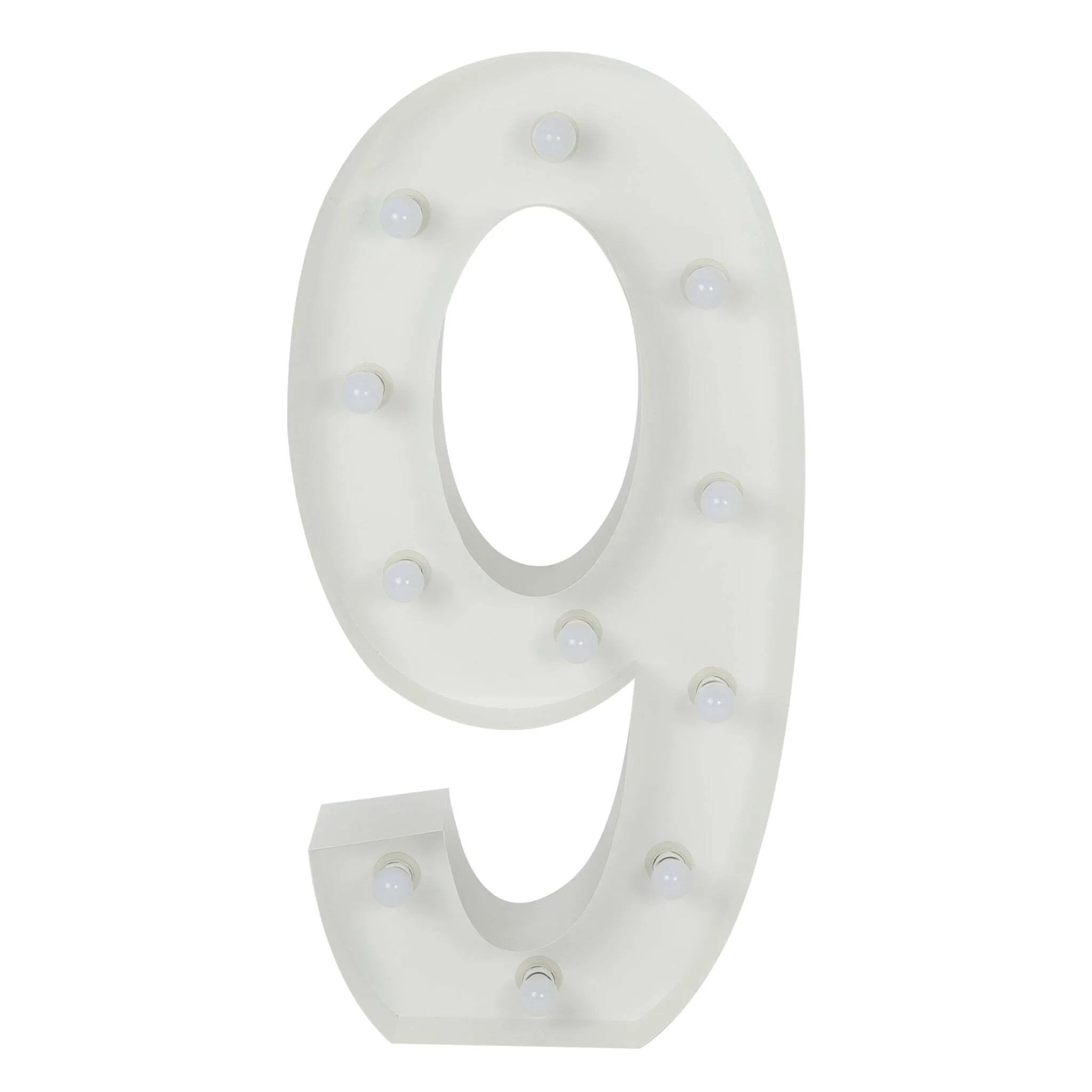 9 - Marquee Number