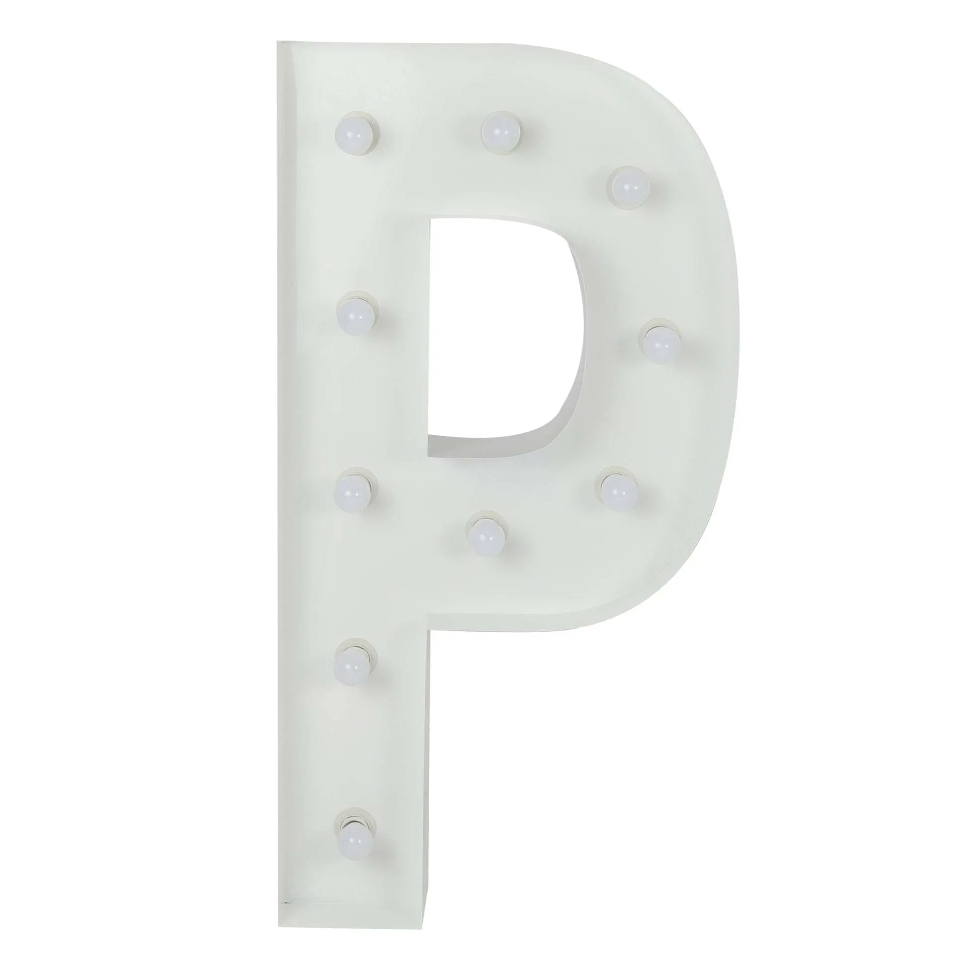 P - Marquee Letter