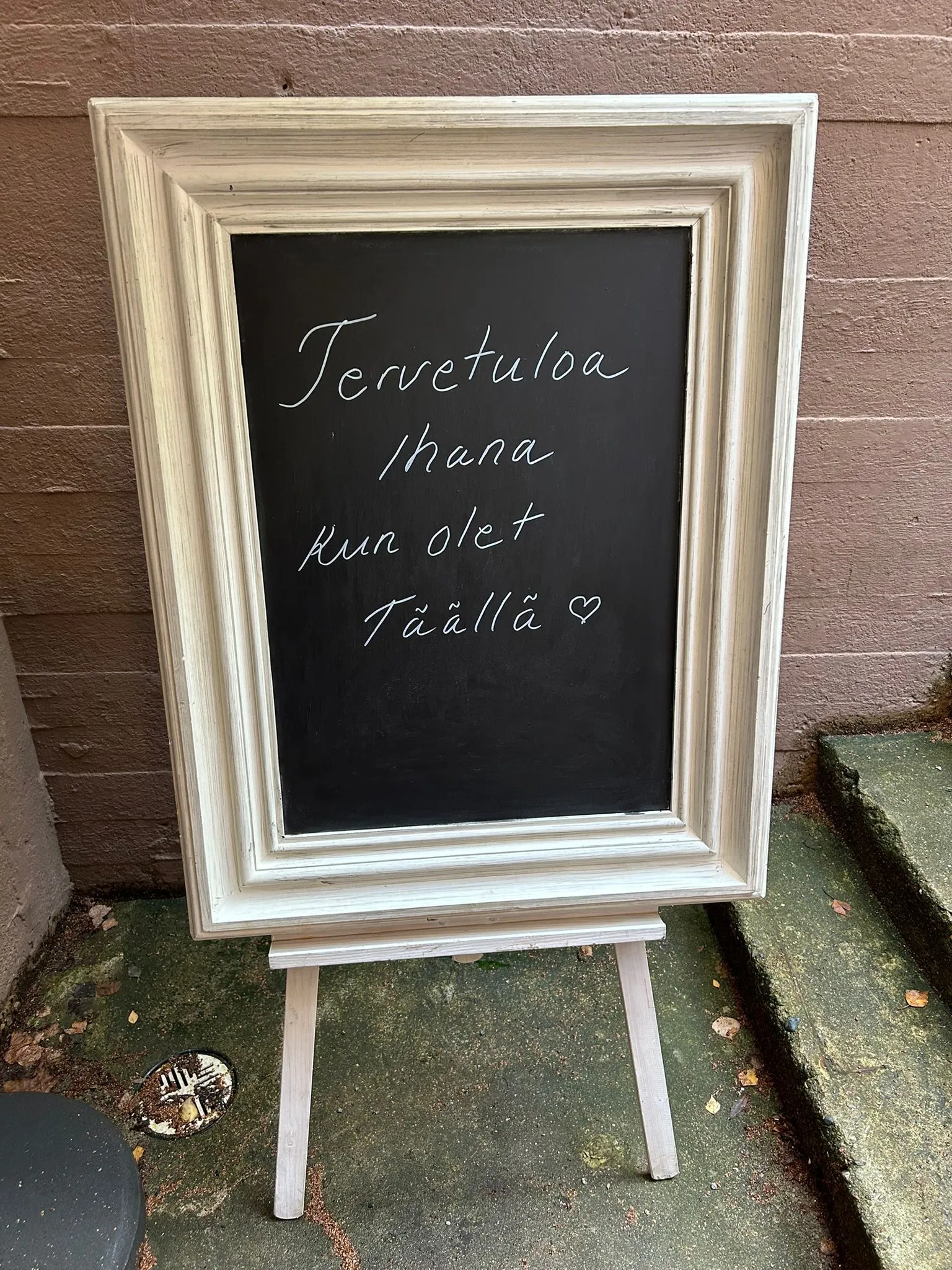 Liitutaulu kehyksillä iso