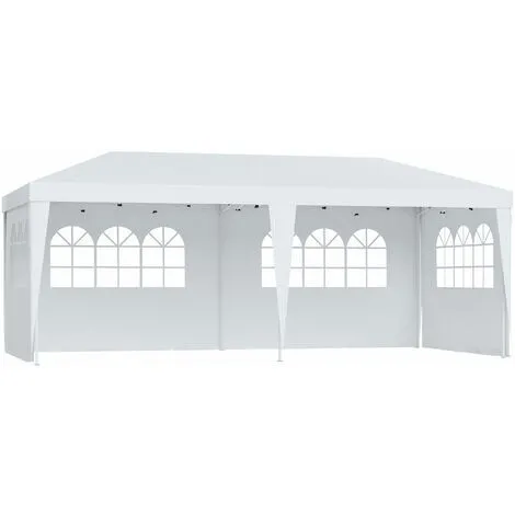 3x6 m Faltpavillon Faltzelt Bierzelt Partyzelt mit Seitenteilen