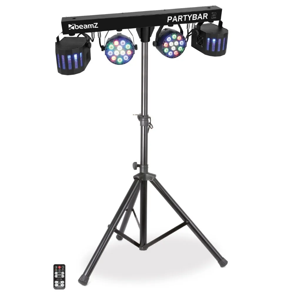PartyBar2 LED Lichtanlage mit 2 x PAR + 2 x Derby (HAN)