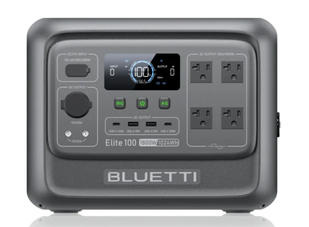 BLUETTI Elite 100 V2 Portable Power Station | 1,800W 1,024Wh