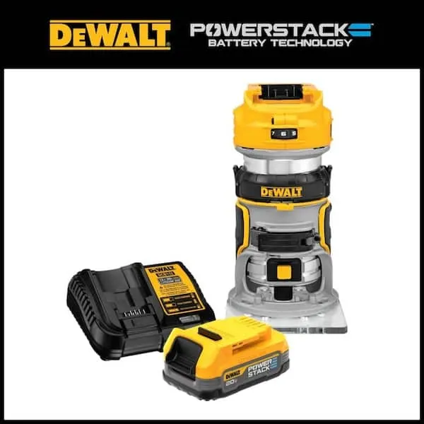 DEWALT XR 1/4-in Variable Speed Brushless Fixed Cordless Router