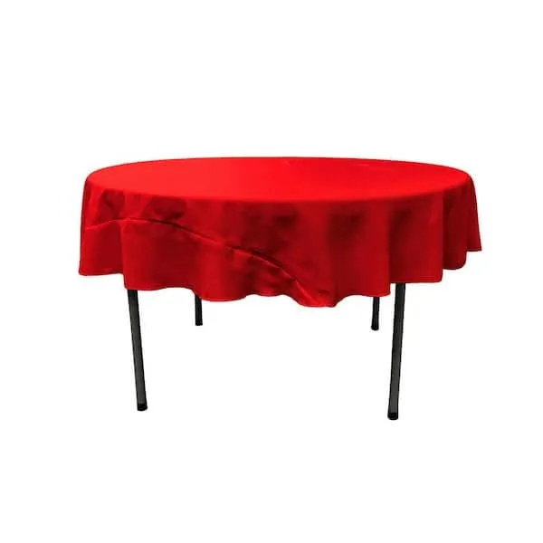 Red 120″ Round Tablecloth